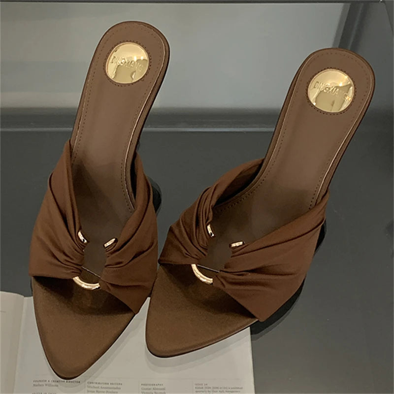 SOLYVIA Open Toe High Heels