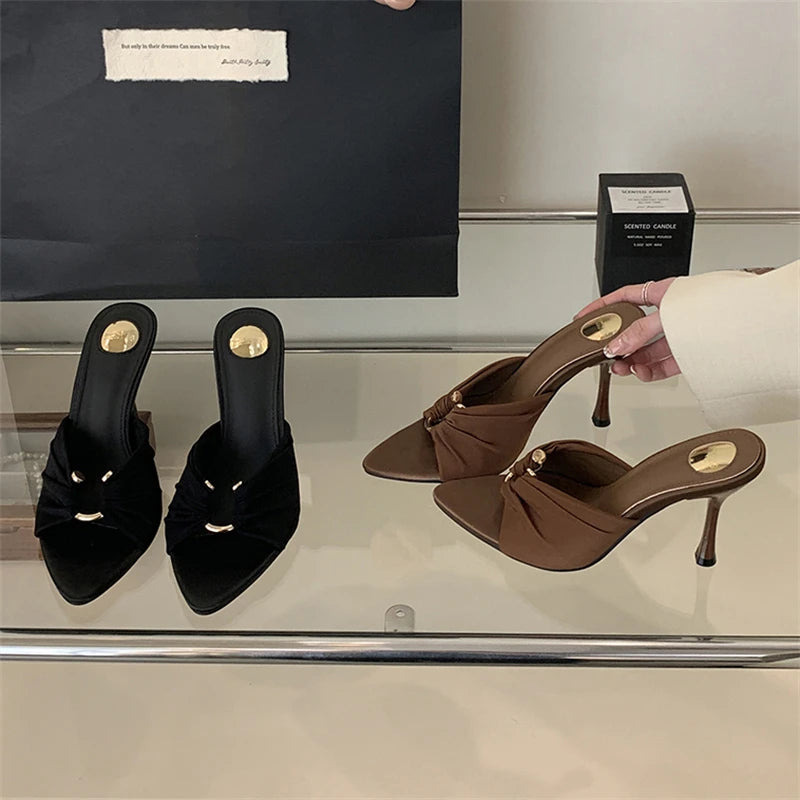 SOLYVIA Open Toe High Heels