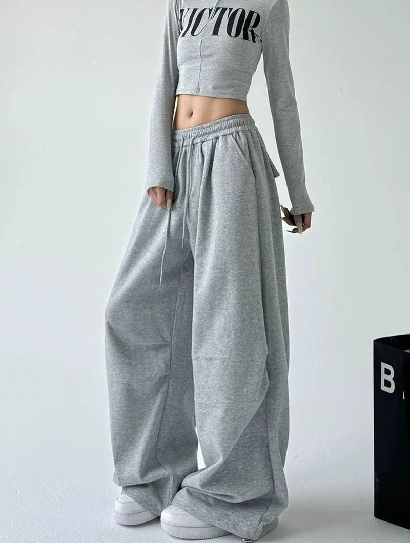 SOLYVIA Sweatpant Baggy Oversize Gray