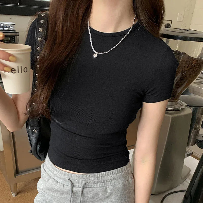 SOLYVIA top casual style, slim fit T-shirt